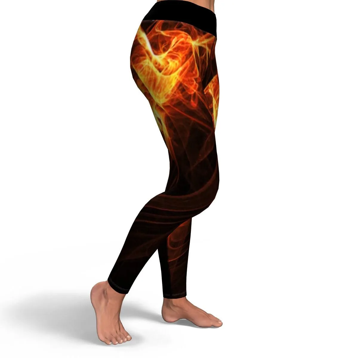 Abstract Flame Art Leggings, Pants on Fire, Women&#39;s Stretch,casual/gym/yoga/lounge, comfortable,chillout wear,Christmas/Thanksgiving Gifts