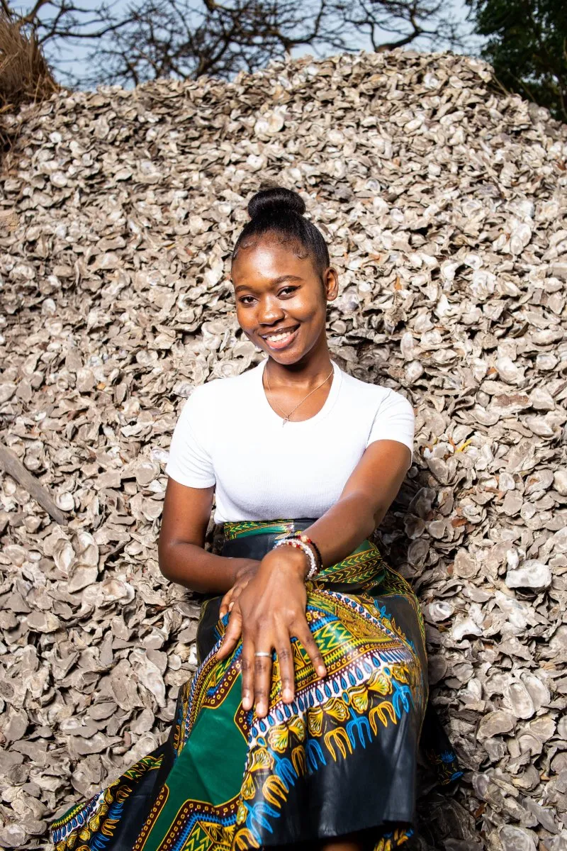 African Maxi Skirt In Black