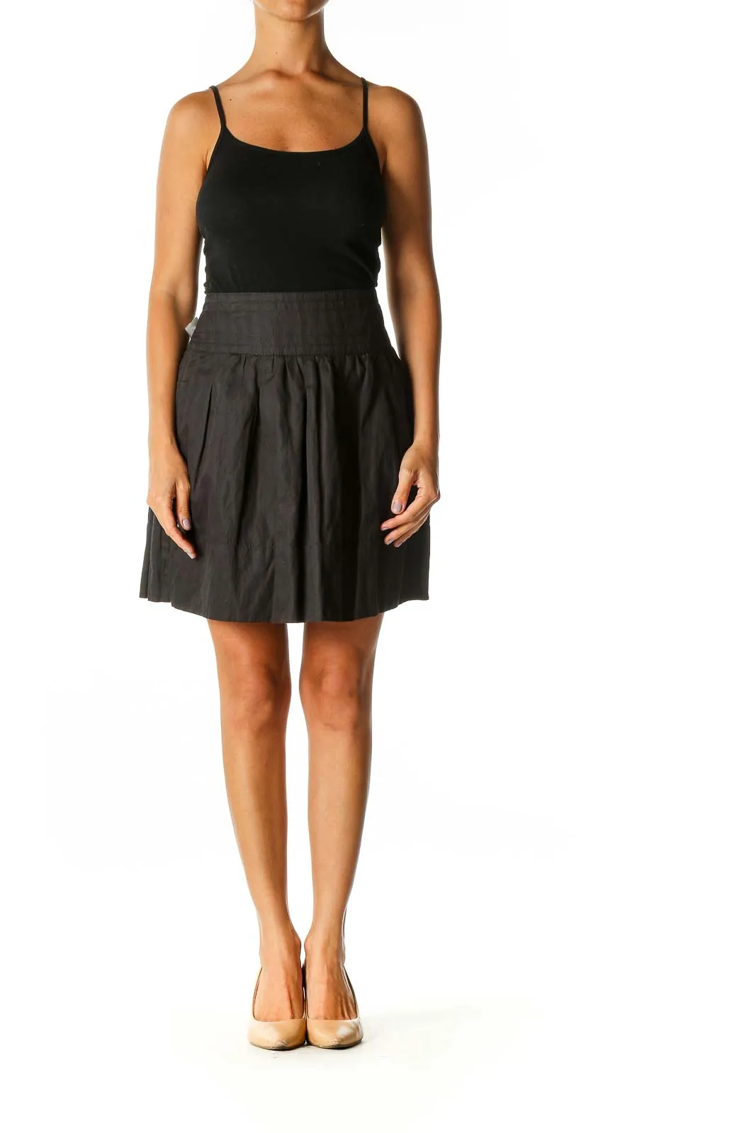 Black Chic Pleated Skirt