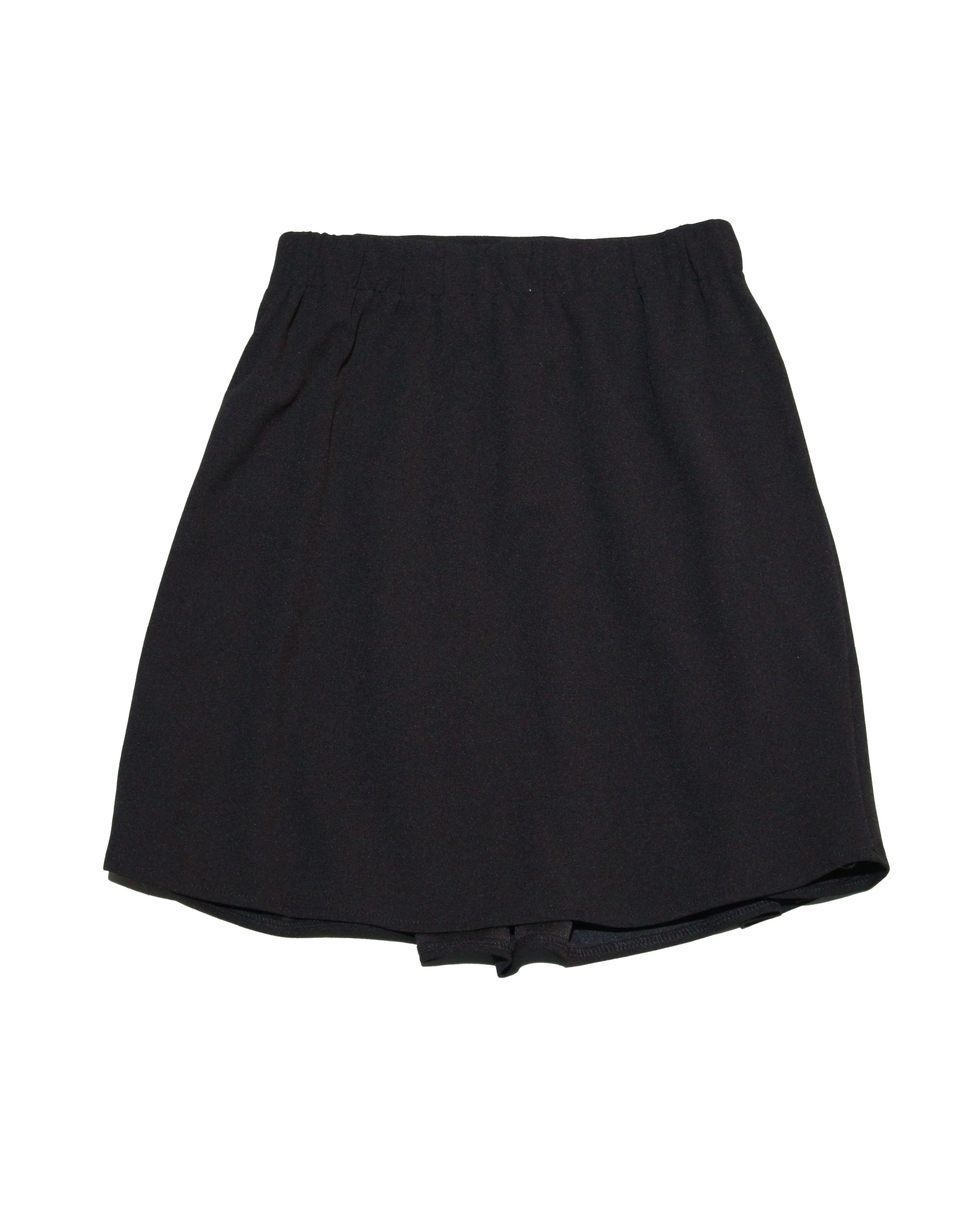 Black Pleated Skirts With Front Buttons