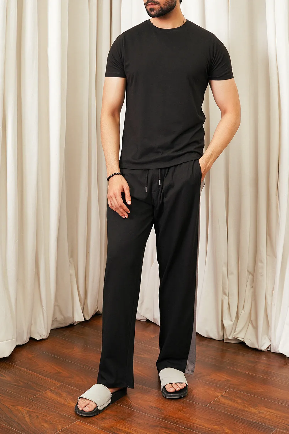 Black Relaxed Fit Trouser