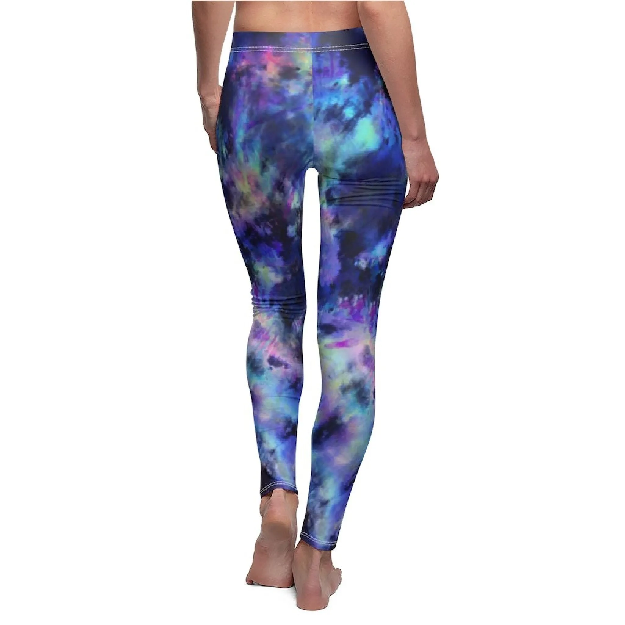 Bynelo Tie Dye Galaxy Inspired Women's Casual Leggings