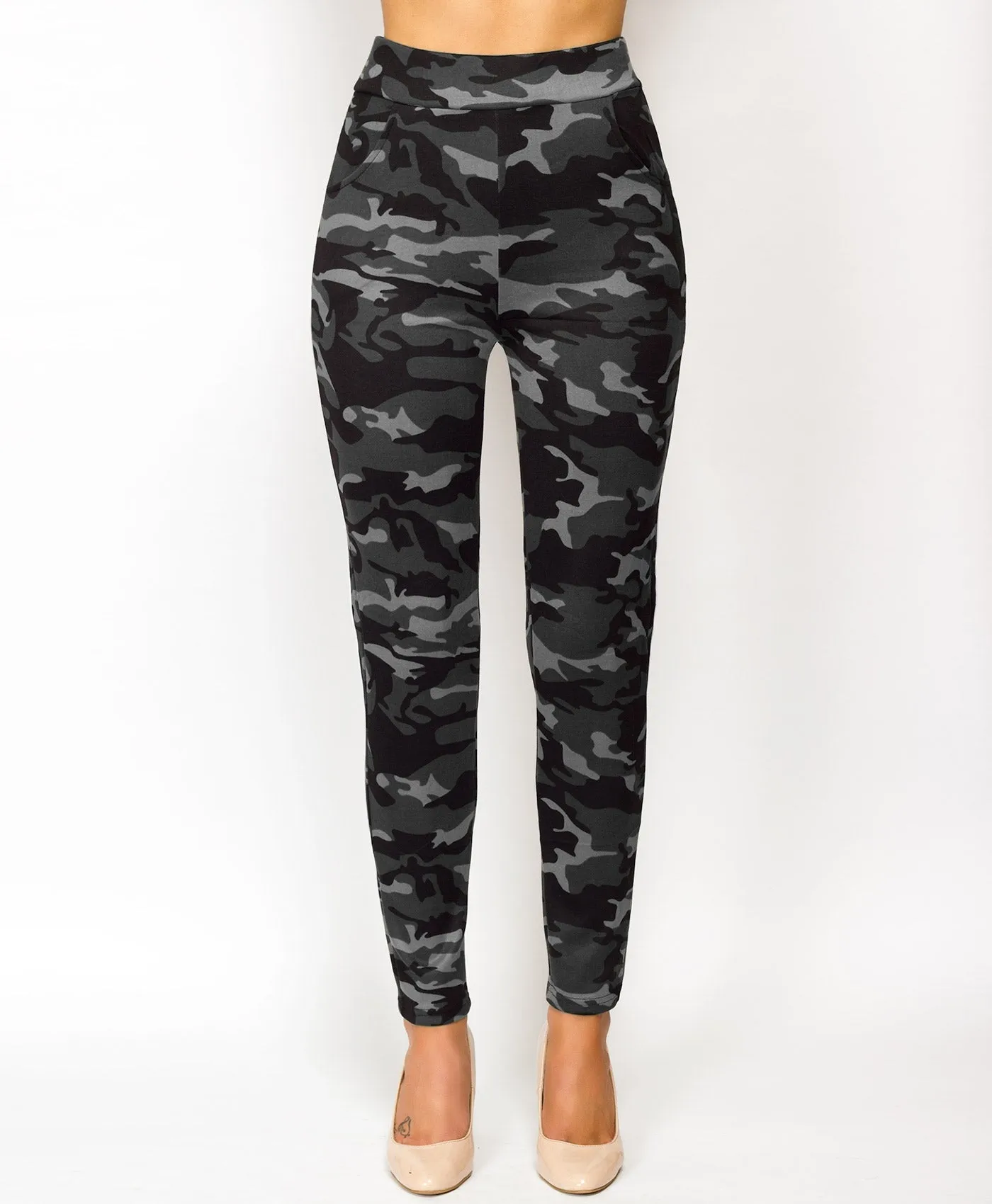 Camouflage Side Stripe Leggings