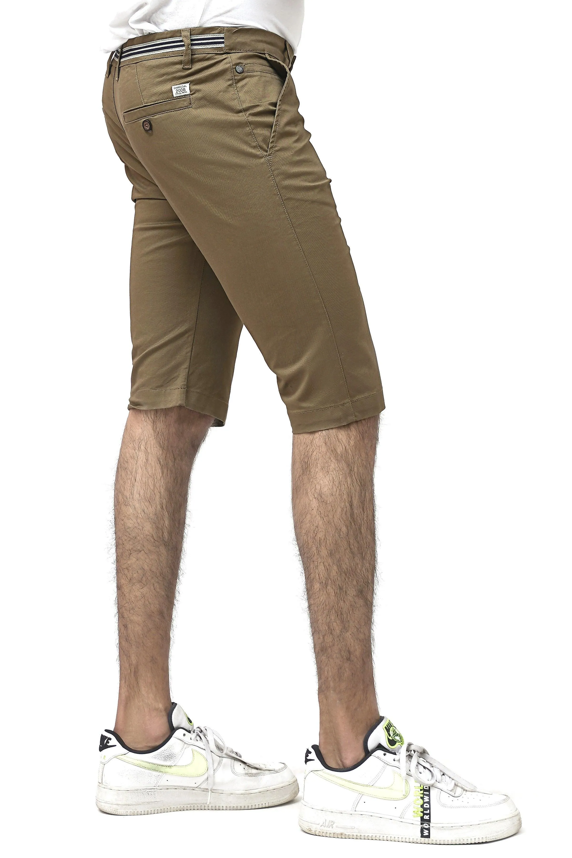 CHINO DARK KHAKI SHORTS