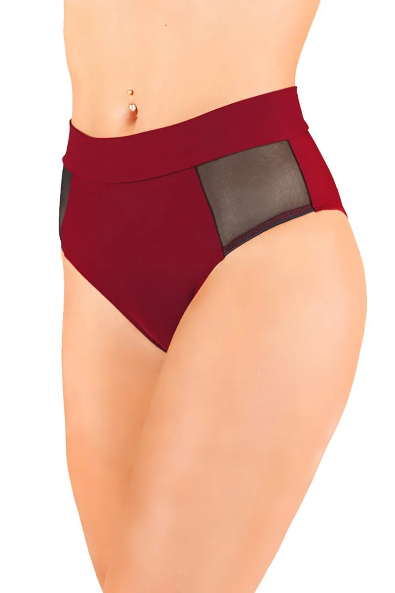 Dragonfly Molly Shorts - Burgundy Mesh