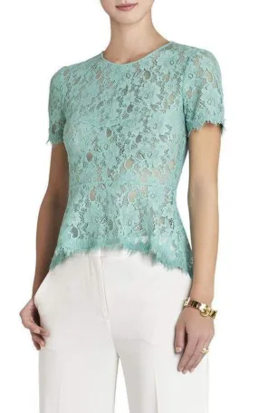 Evia Lace Peplum Top