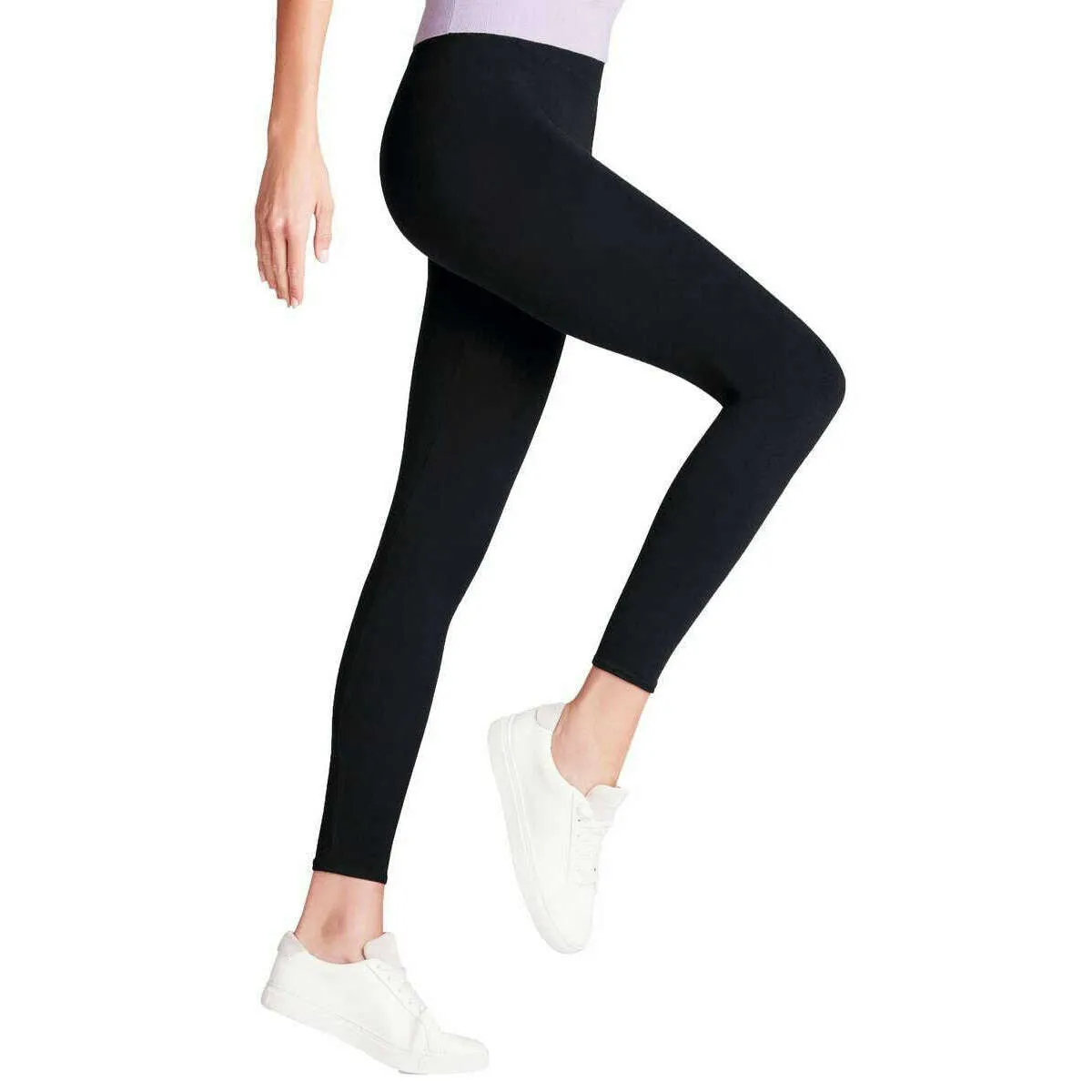 Falke Cotton Seamless Leggings - Marine Blue