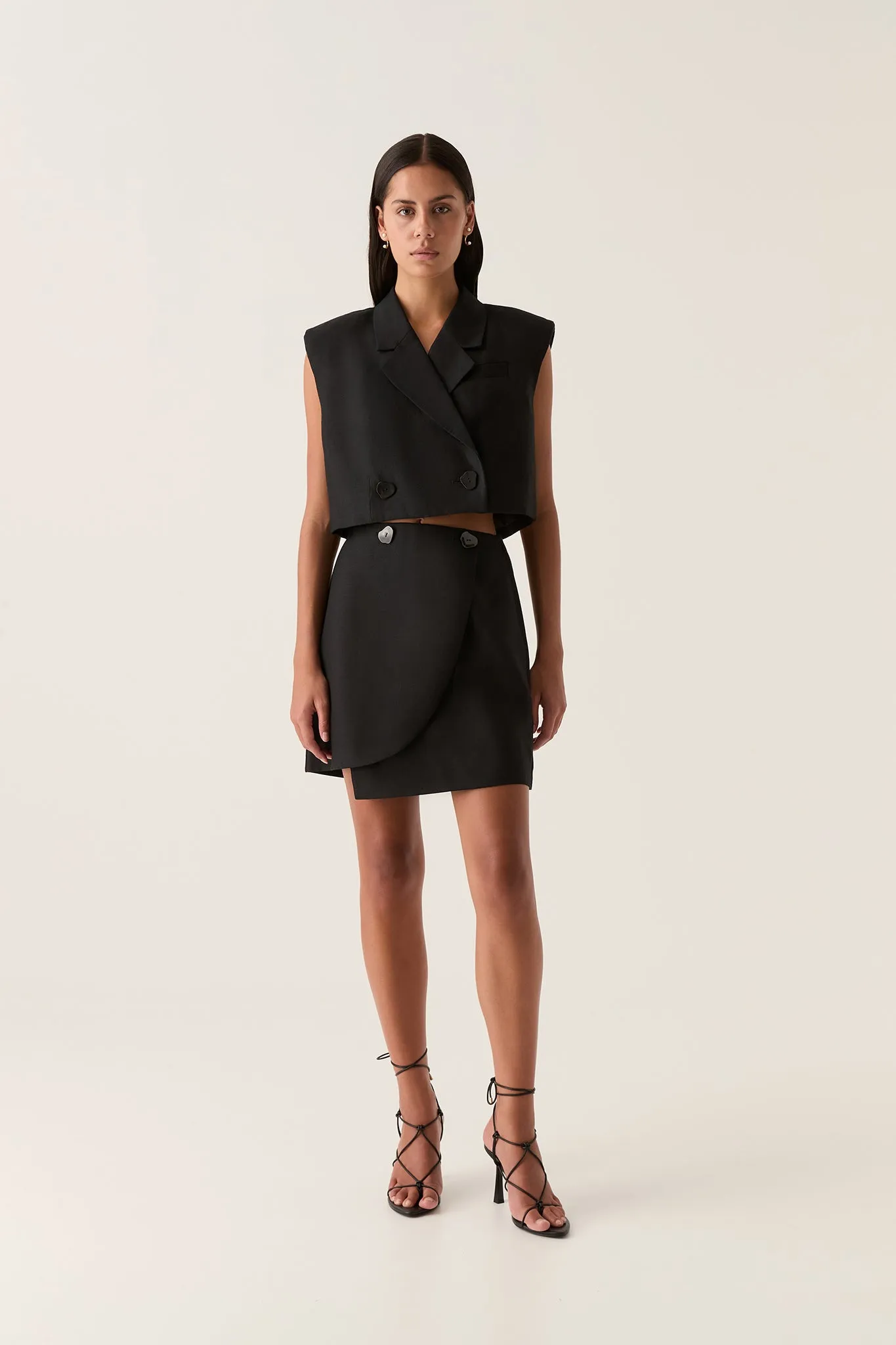 Flight Asymmetric Wrap Skirt