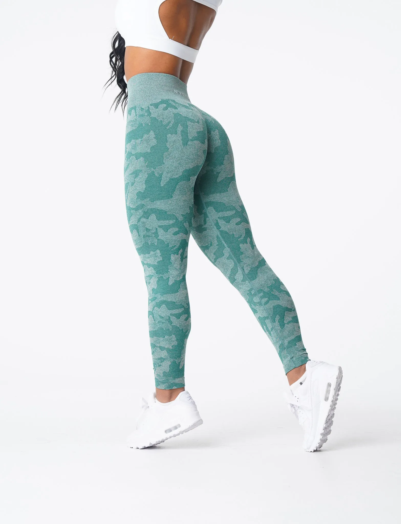 Forest Green Camo Seamless Leggings