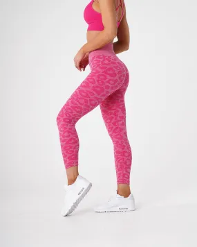 Fuchsia Leopard Seamless Leggings