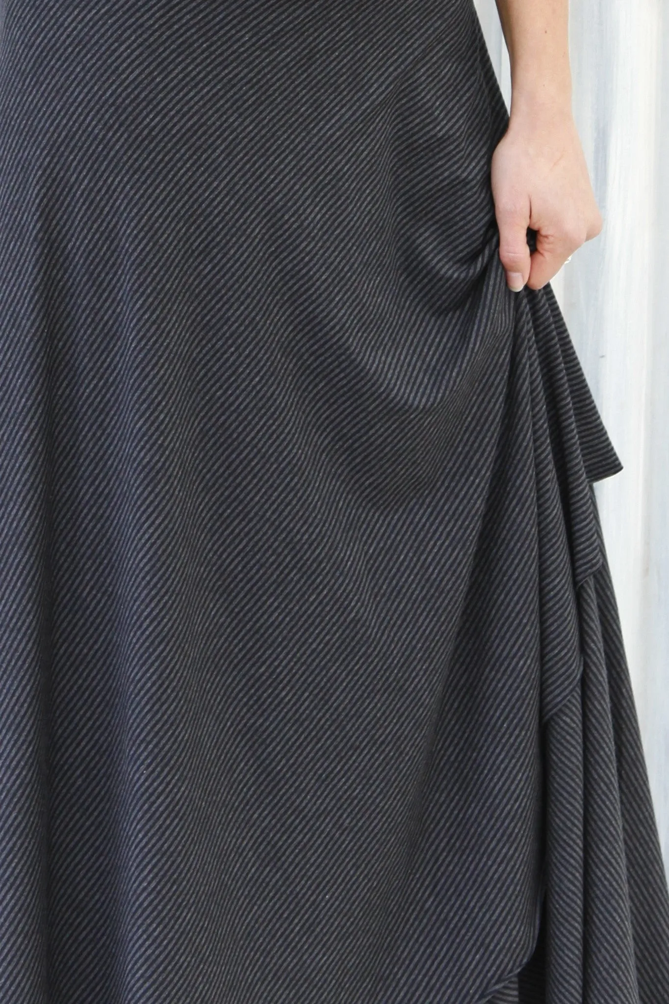 Granite Stripe Maxi Wrap Skirt