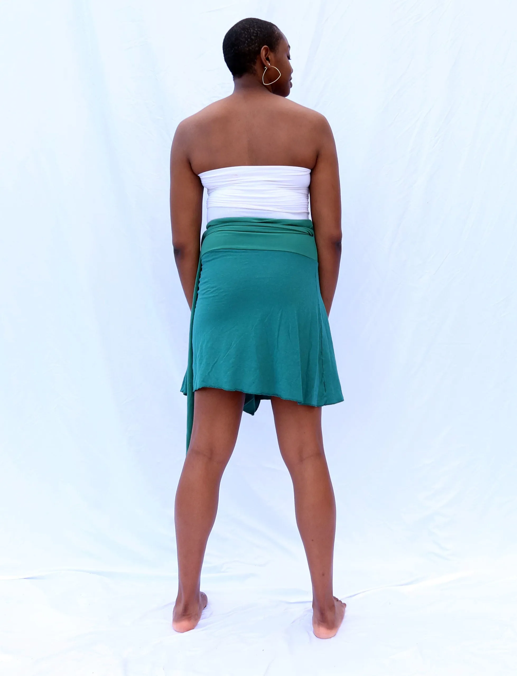 High Belt Wrap Simplicity Short Skirt