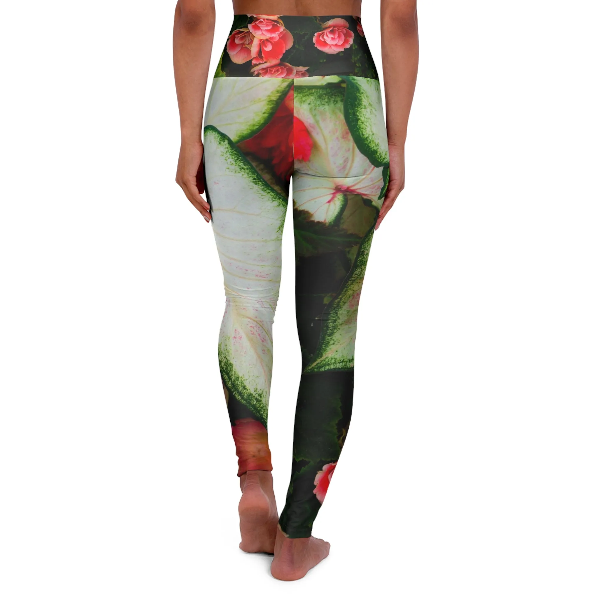 High Waisted Skinny Fit Floral Leggings | Boho Leggings | AOP