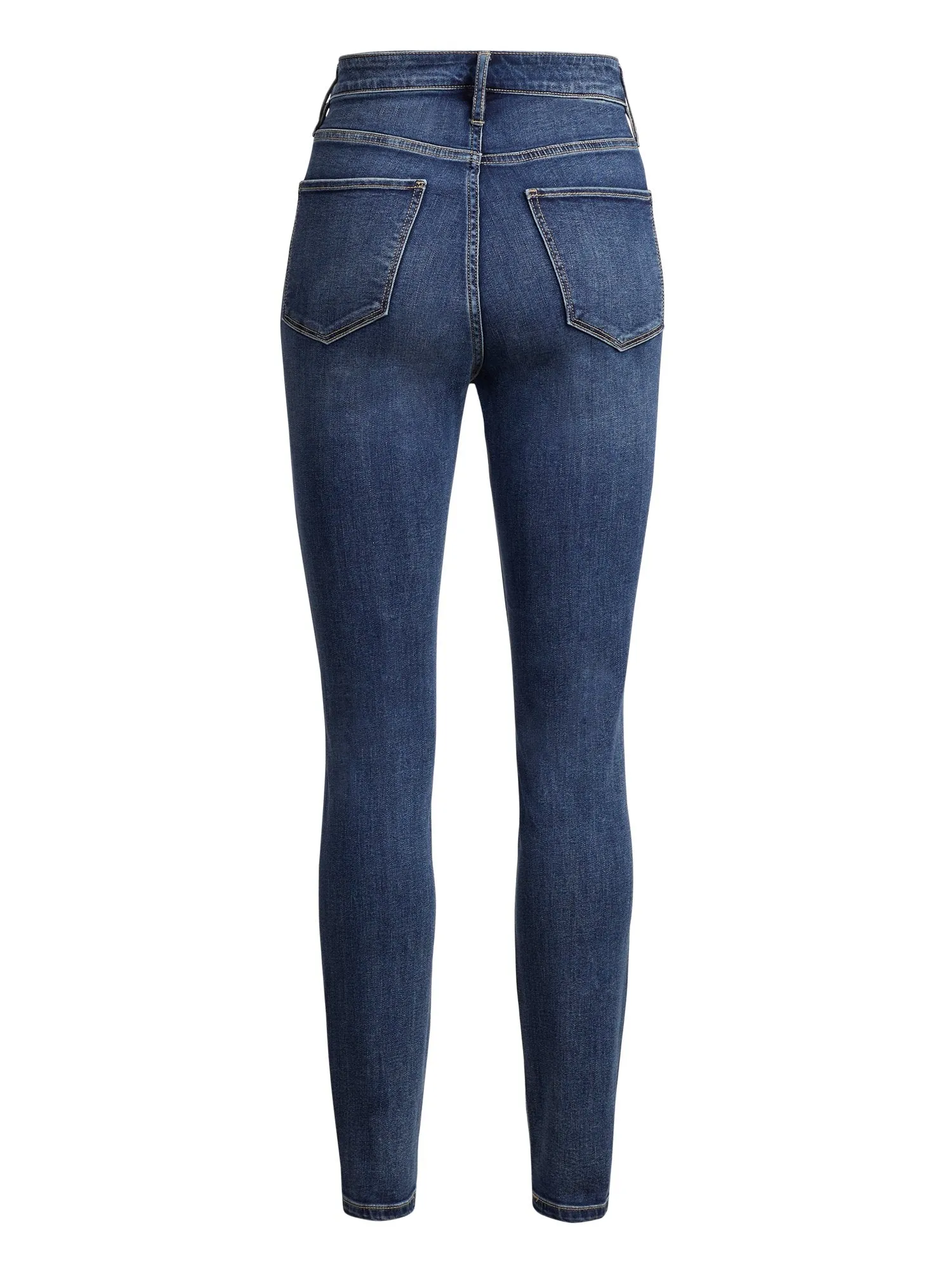 High-Waisted Super-Skinny Jeans - Vintage Blue