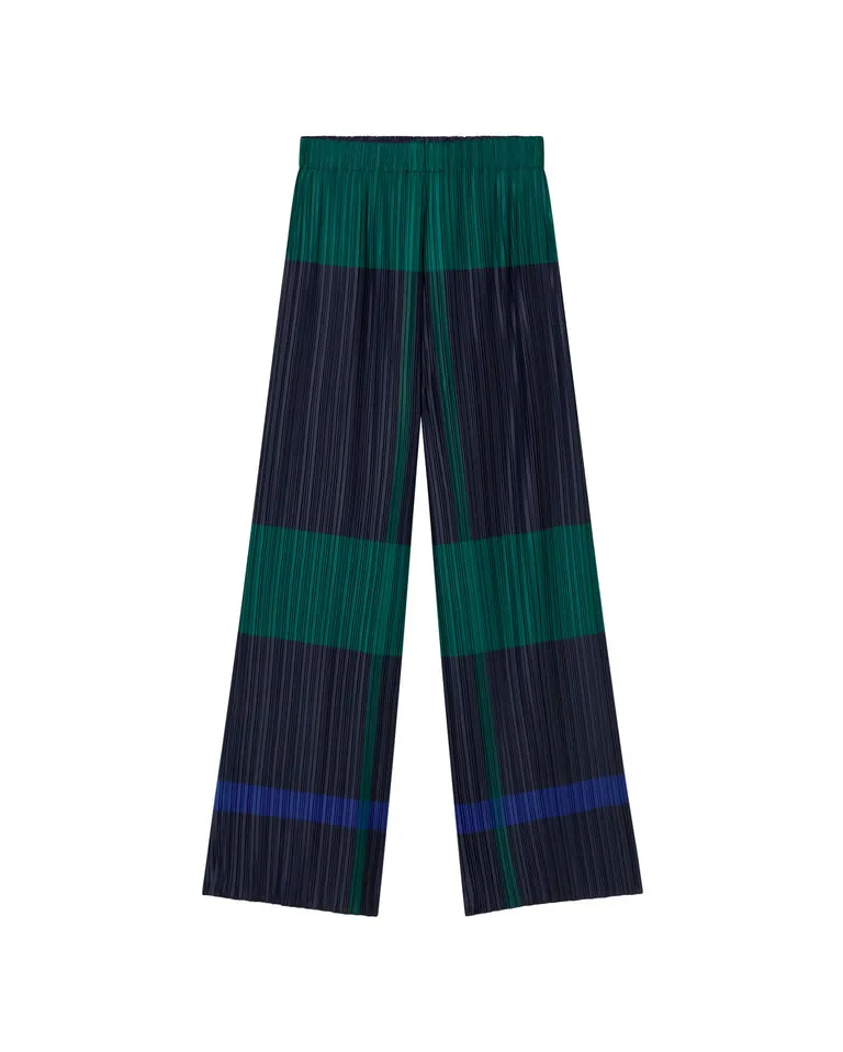 LAST ONE in M/L - Pleated Maro Pants - Blue Rochester