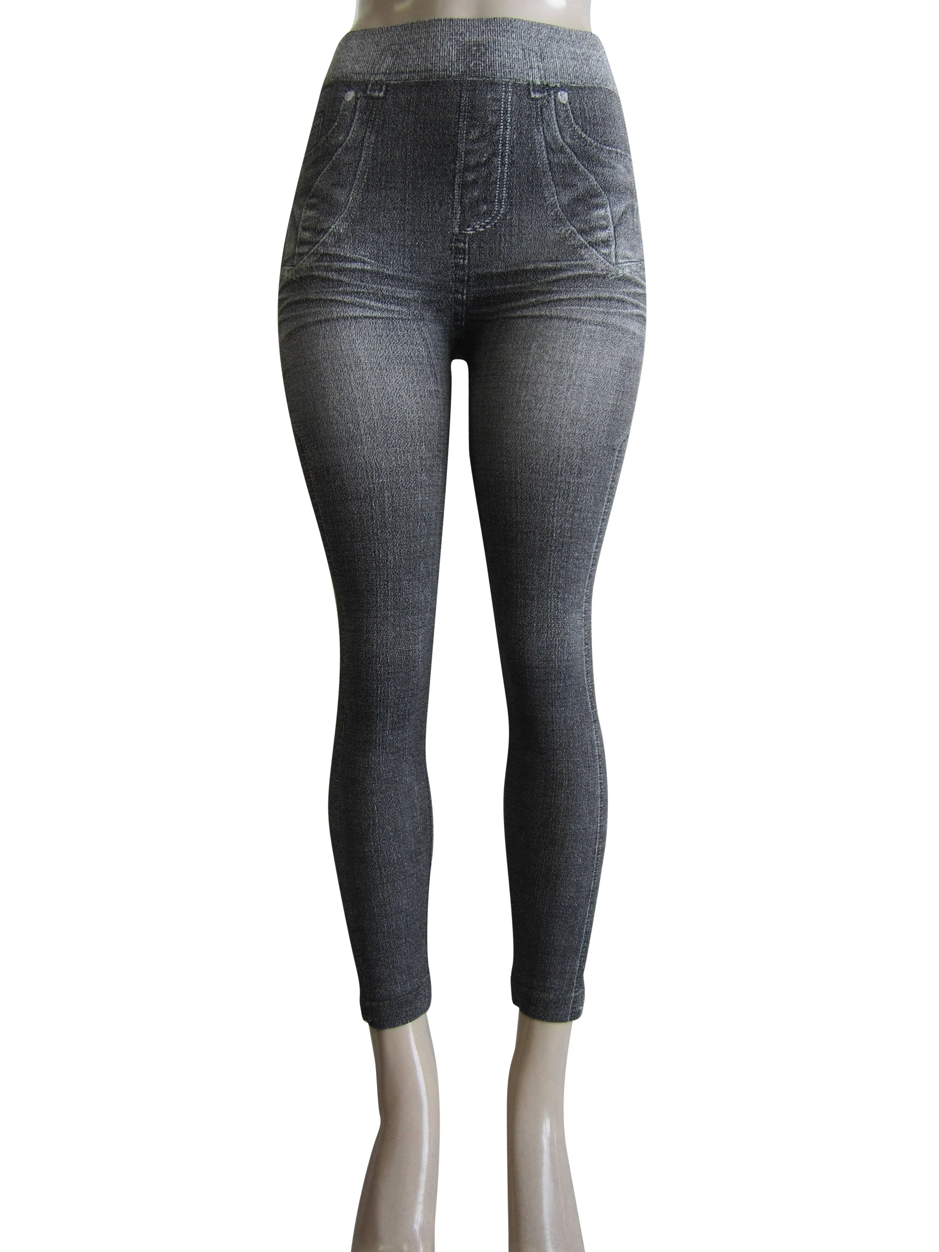 Leggings - Printed Denim Look  (FAB-9358)