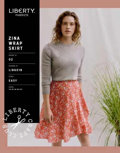 LIBERTY • Zina Wrap Skirt Sewing Pattern