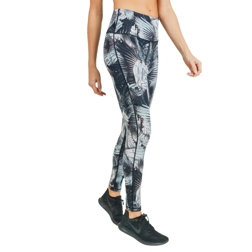 Mono B Tropical Palms Printed Legging APH2644