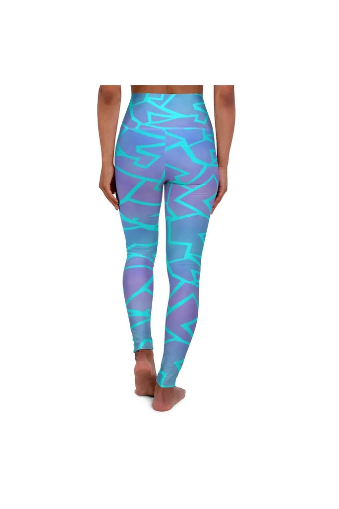 Neon Flash High Waisted Yoga Leggings