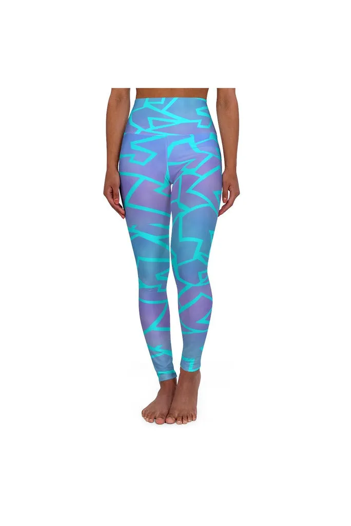 Neon Flash High Waisted Yoga Leggings