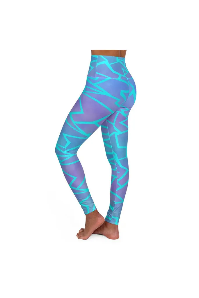 Neon Flash High Waisted Yoga Leggings