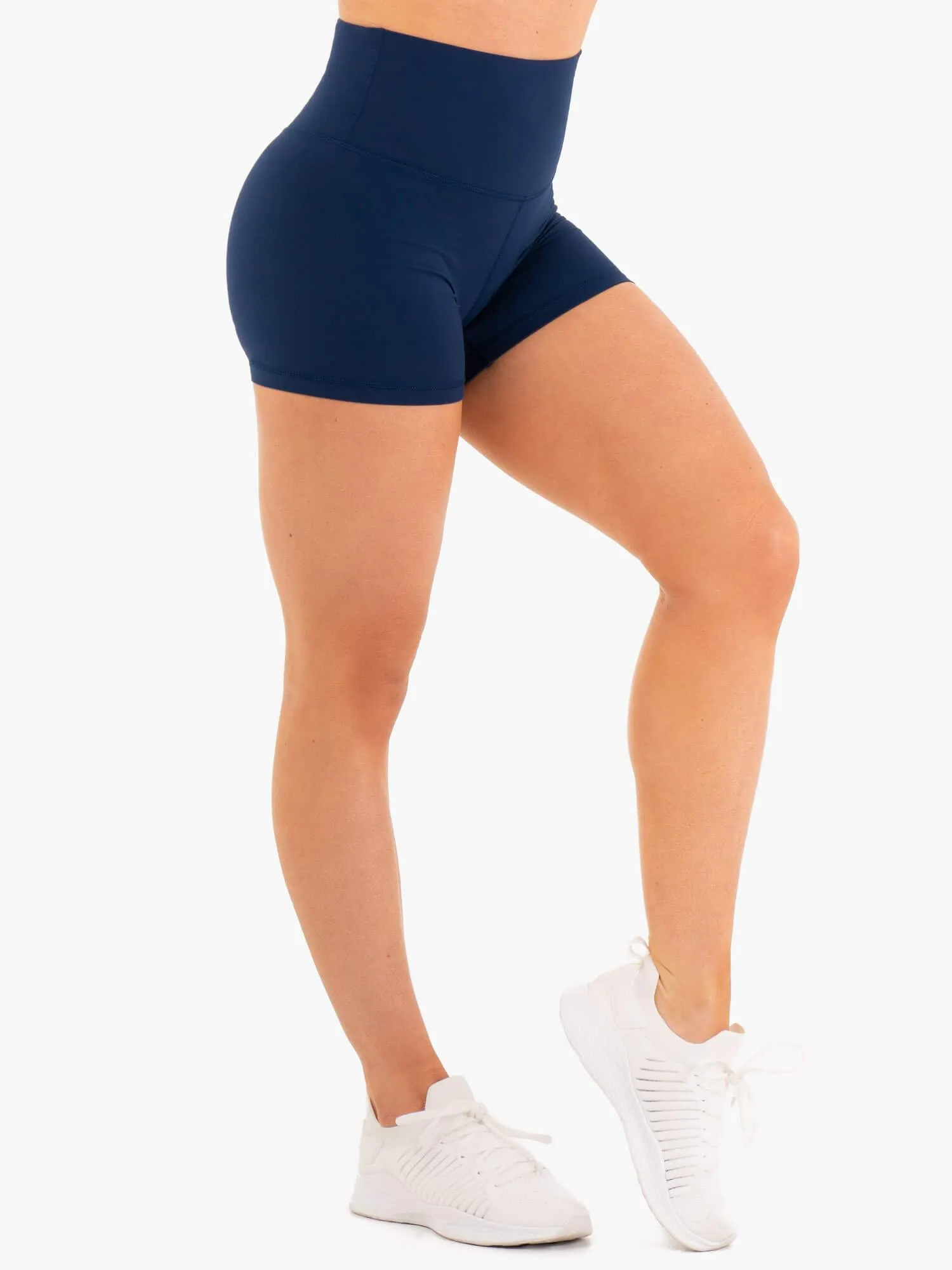 NKD High Waisted Shorts - Navy