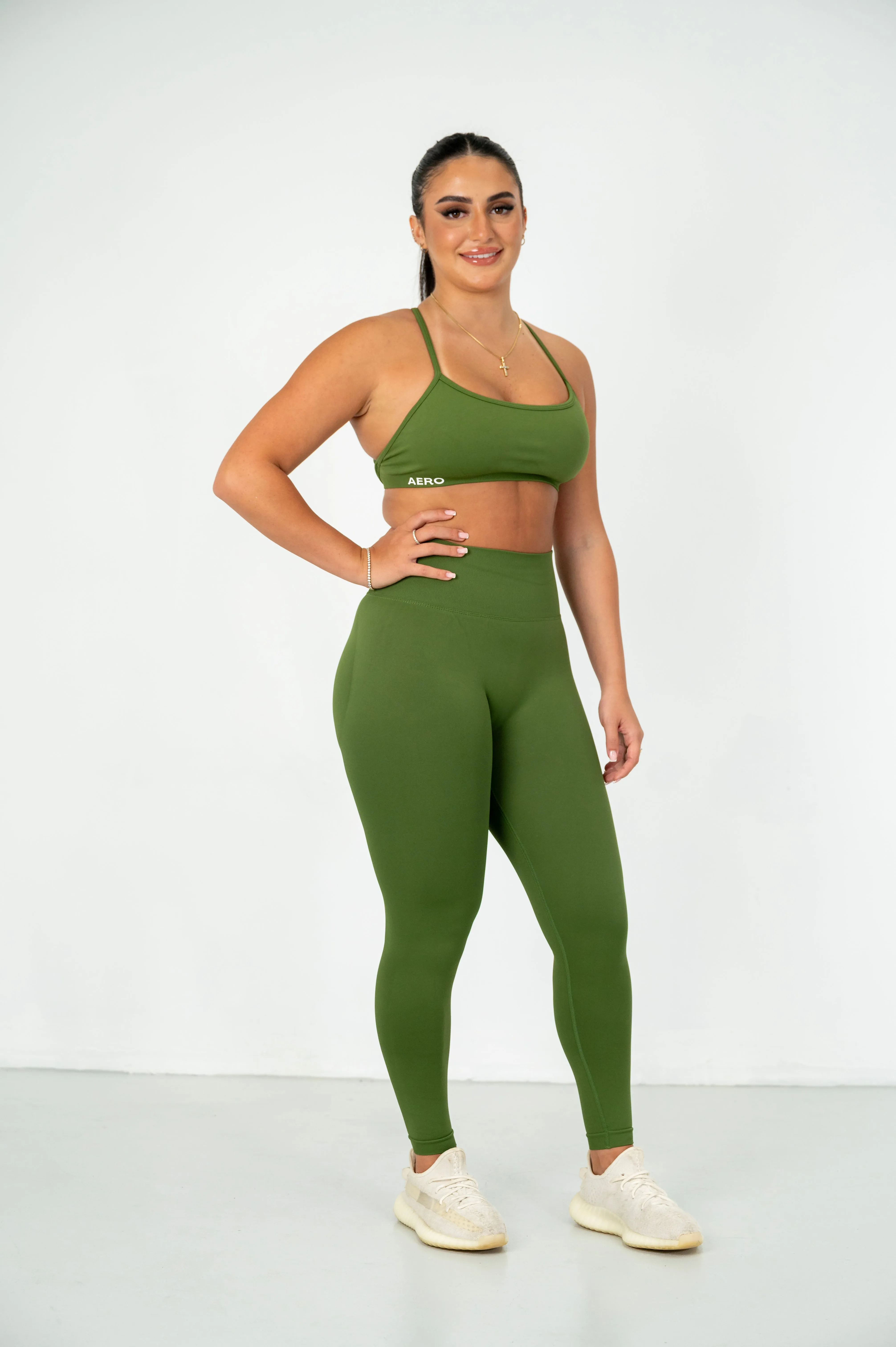 Olive Contour Leggings