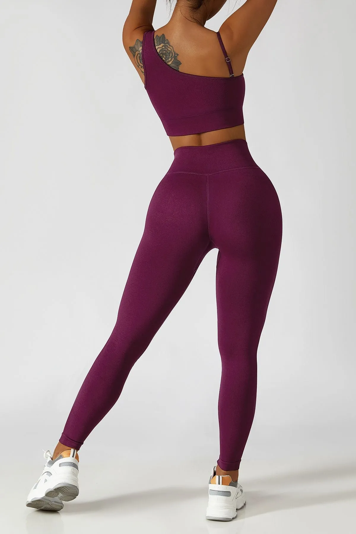 Ribbed High Rise Seamless Leggings