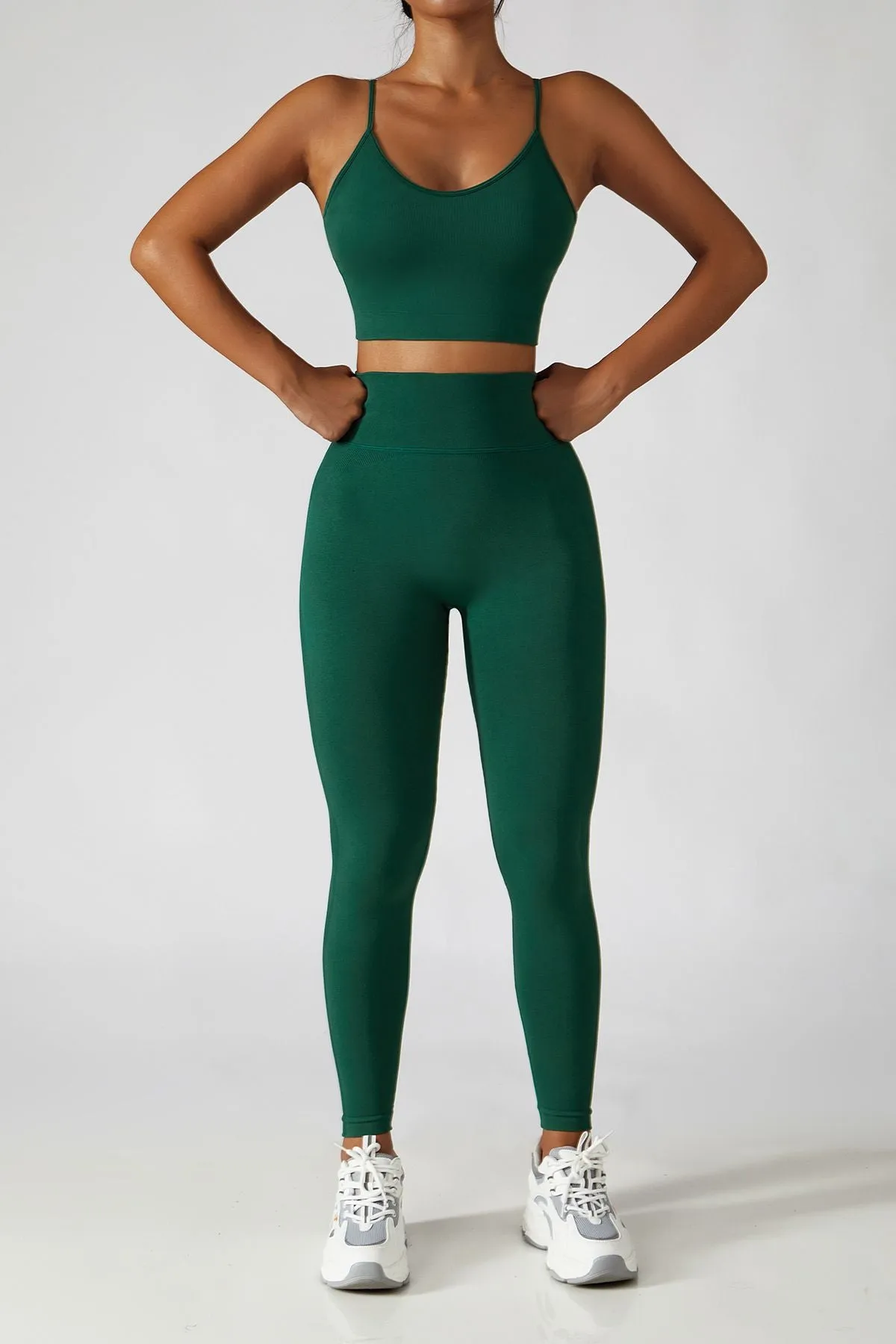 Ribbed High Rise Seamless Leggings