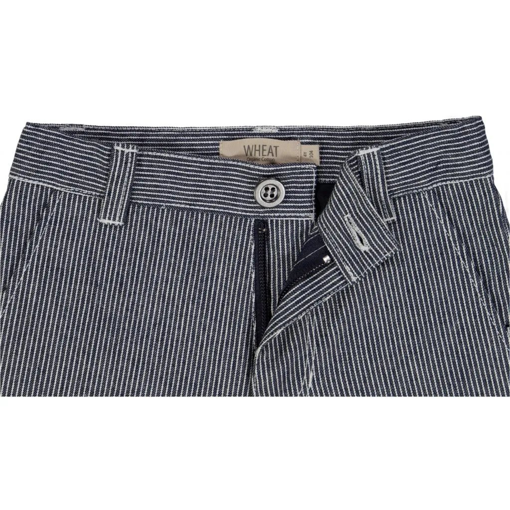 Shorts Theo - navy denim stripe