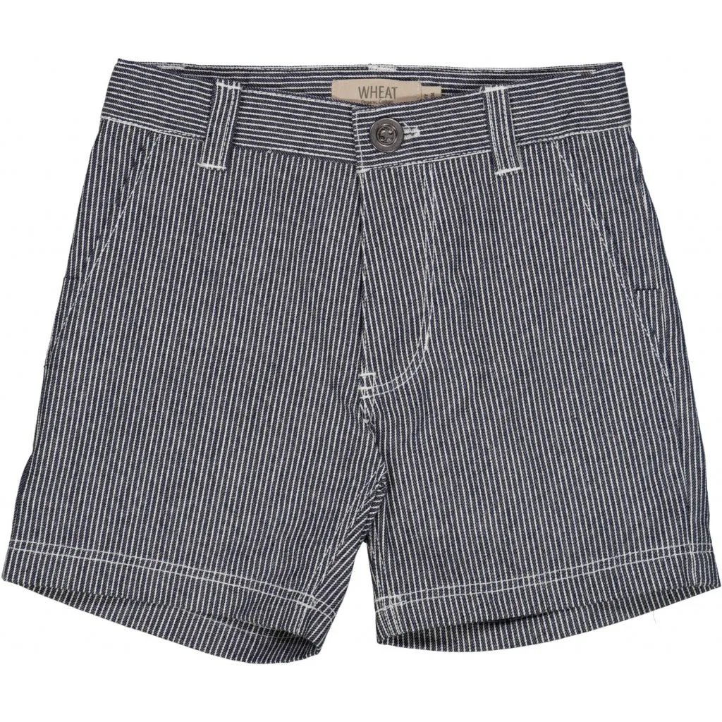 Shorts Theo - navy denim stripe