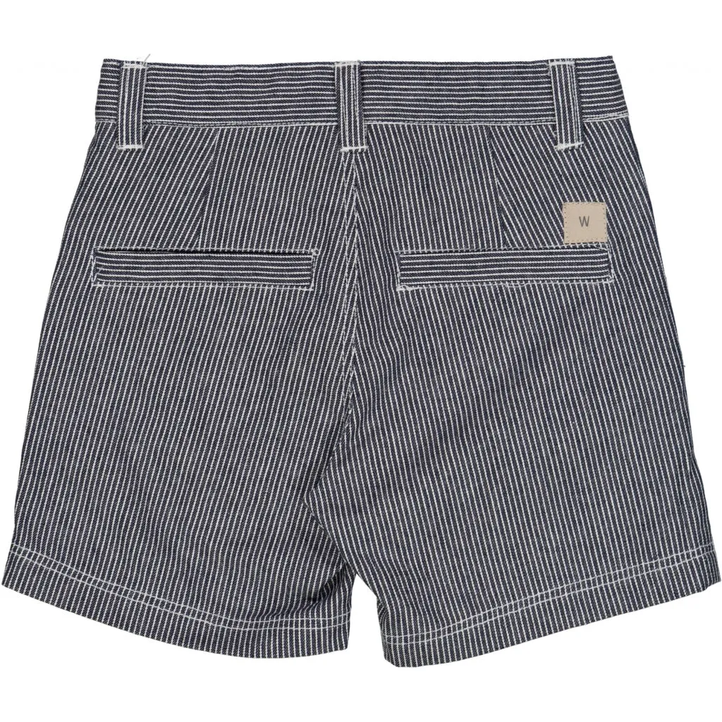 Shorts Theo - navy denim stripe