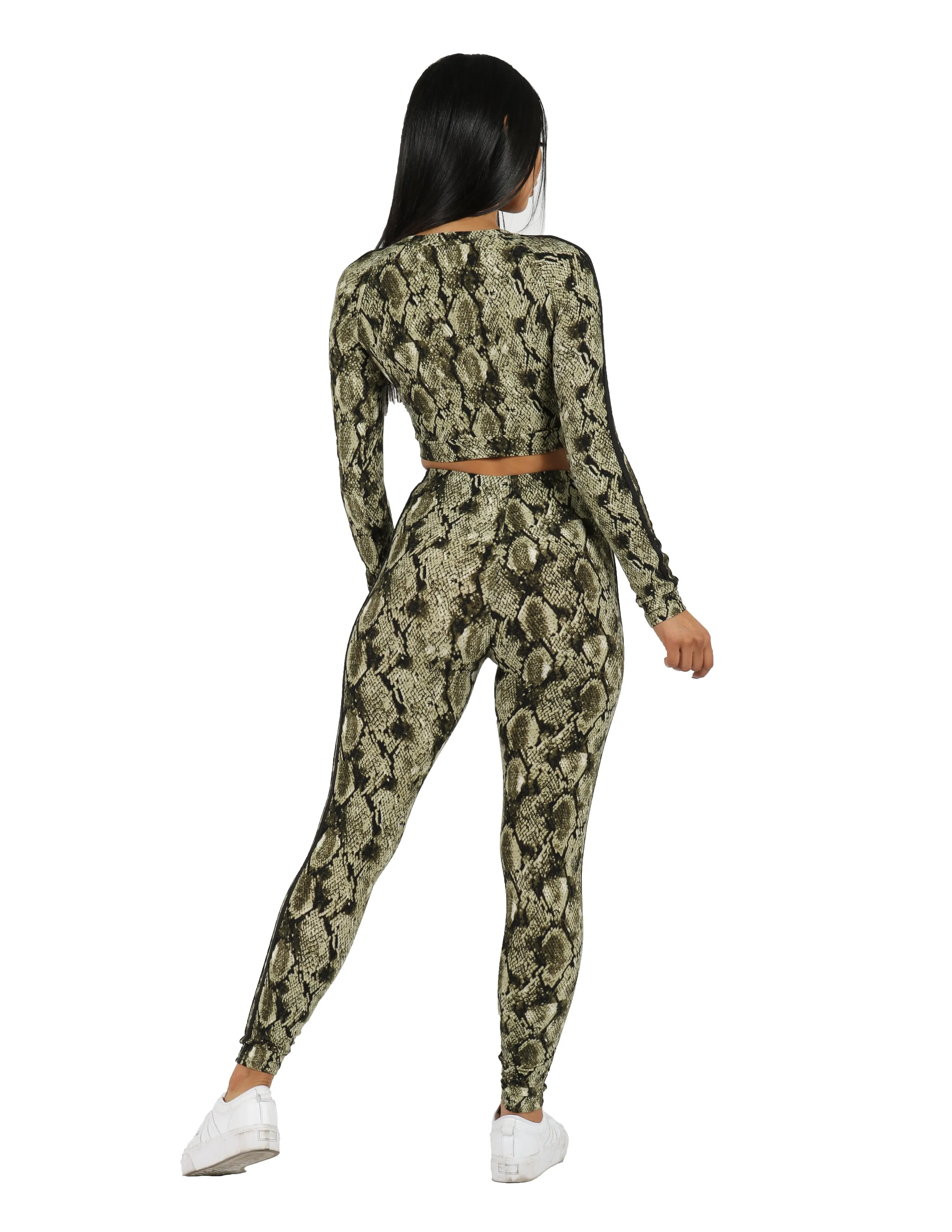 Slayer Two Piece Snake Print Leggings Set