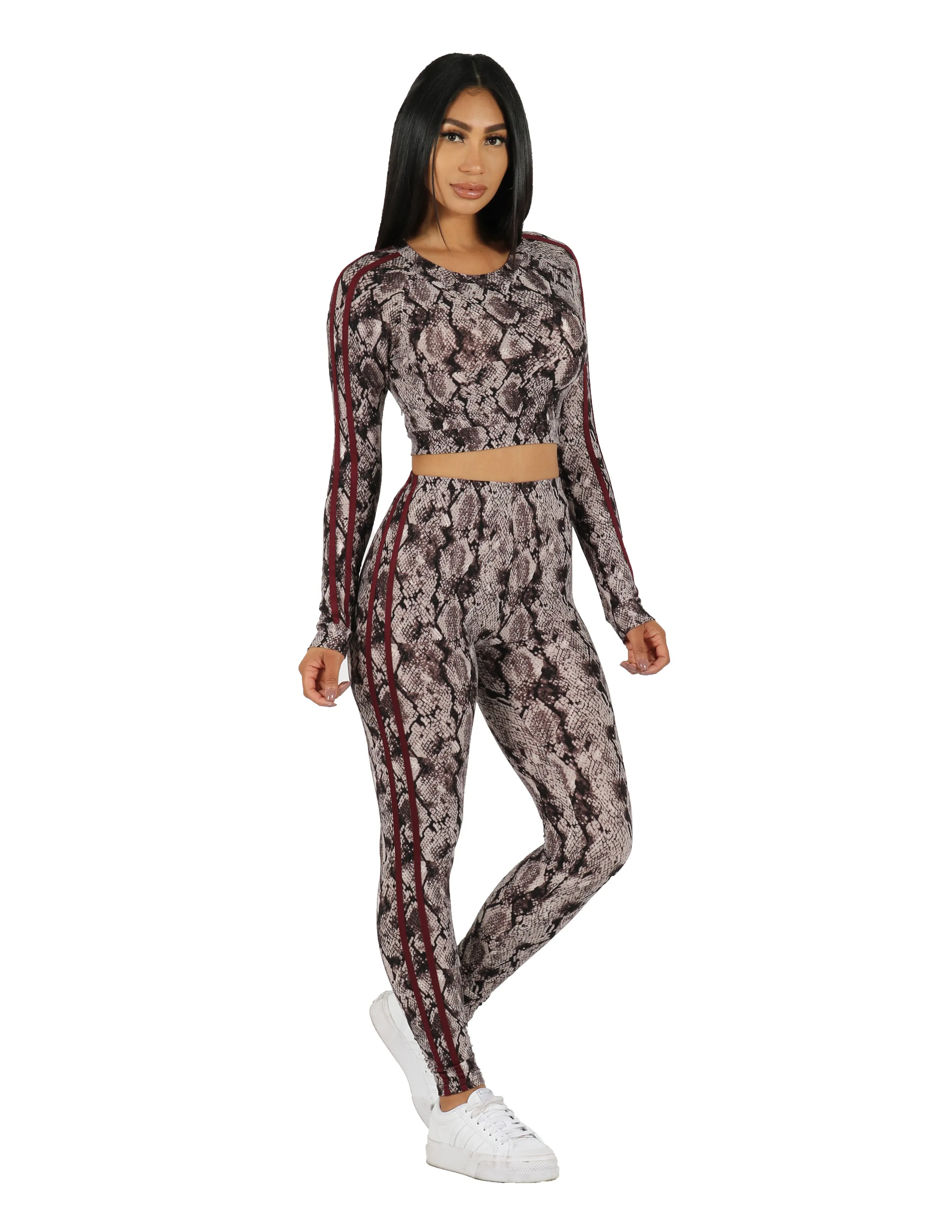 Slayer Two Piece Snake Print Leggings Set