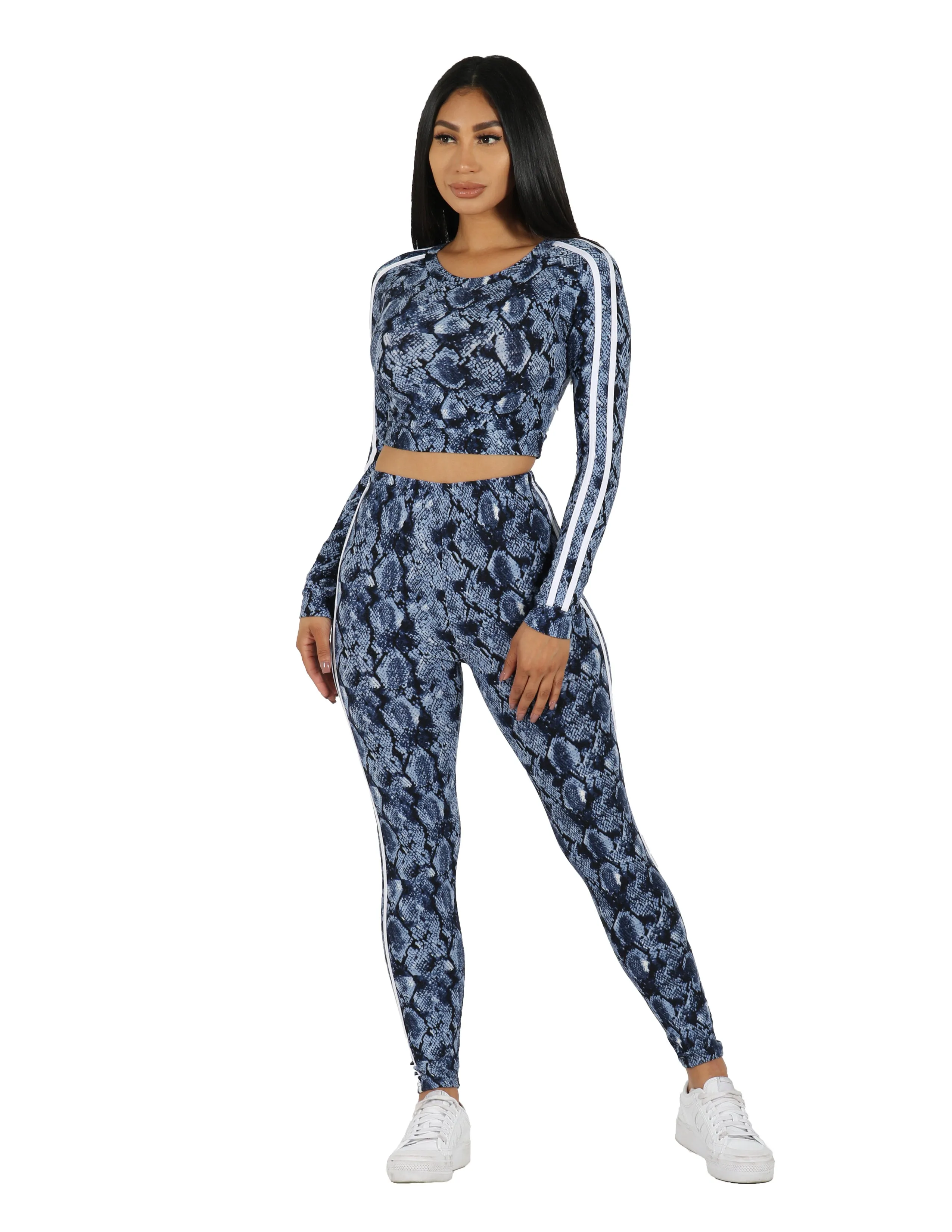 Slayer Two Piece Snake Print Leggings Set