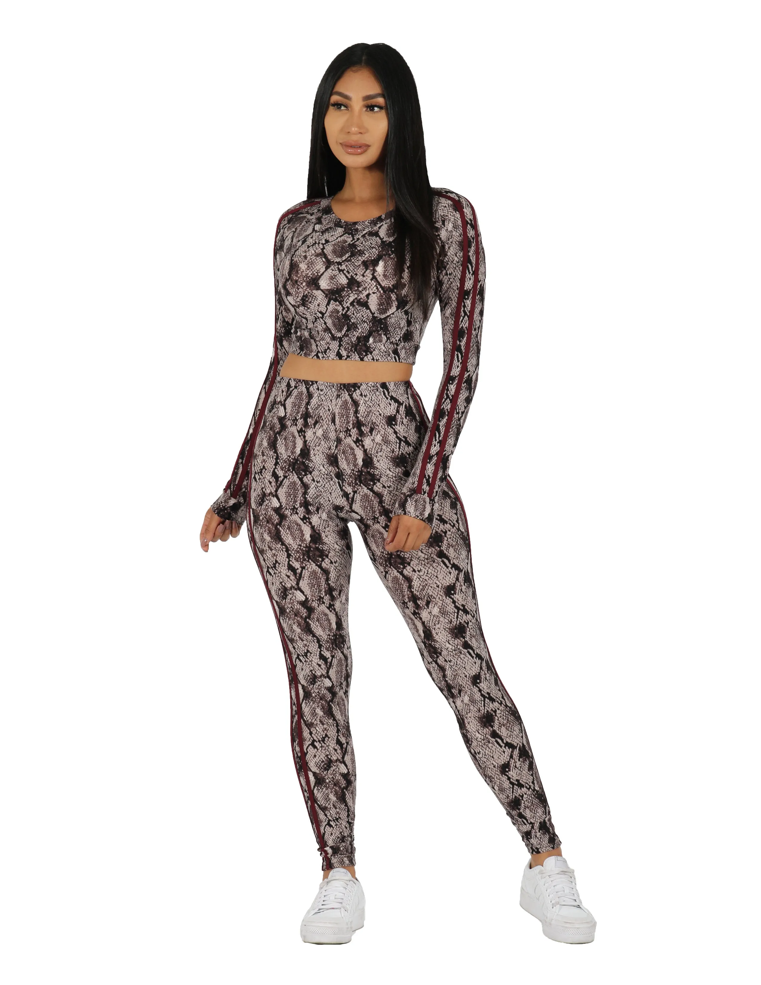 Slayer Two Piece Snake Print Leggings Set