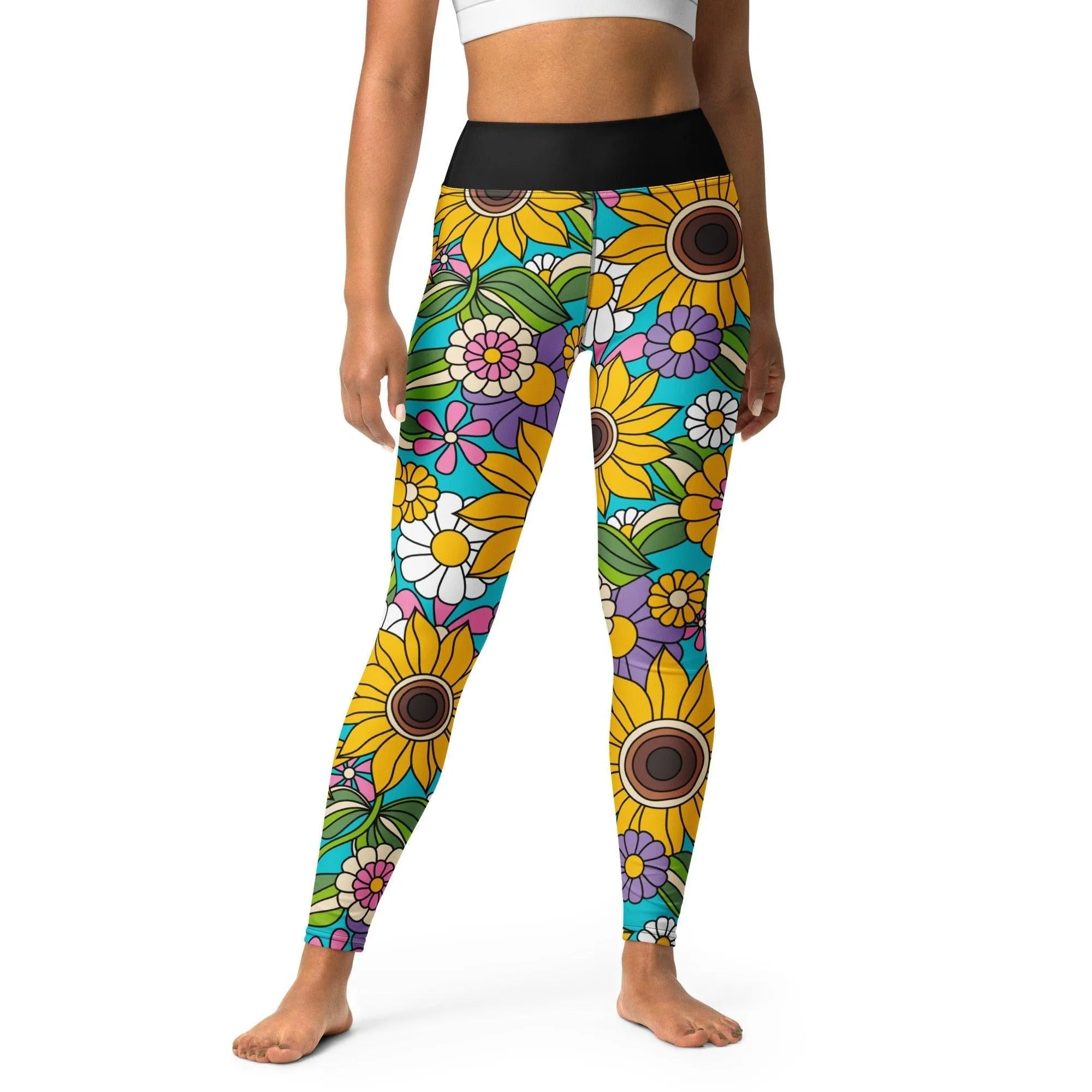 SUNDANCE turquoise -2- Yoga Leggings