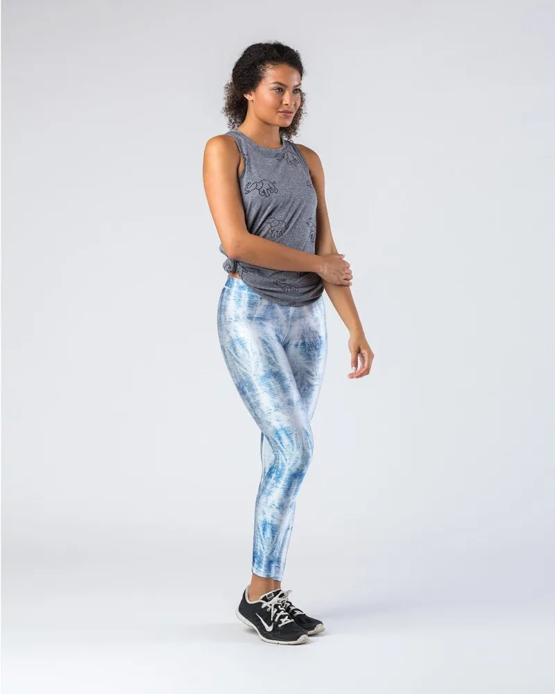 Terez Acid Wash Workout Leggings