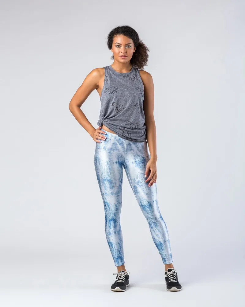 Terez Acid Wash Workout Leggings