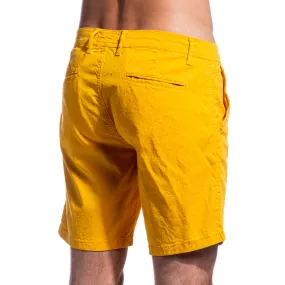 The Carlo Jacquard Shorts - Yellow