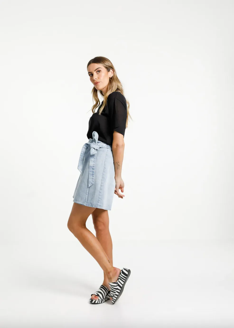 Thing Thing - Lib Skirt, Stone Wash Denim