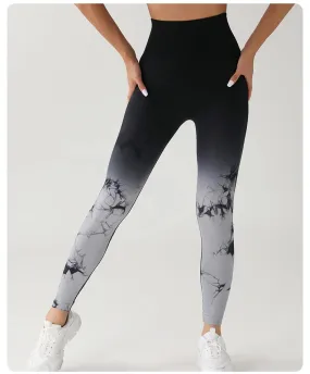 Tie Dye Yoga Leggings Seamless High Waist | Zohara