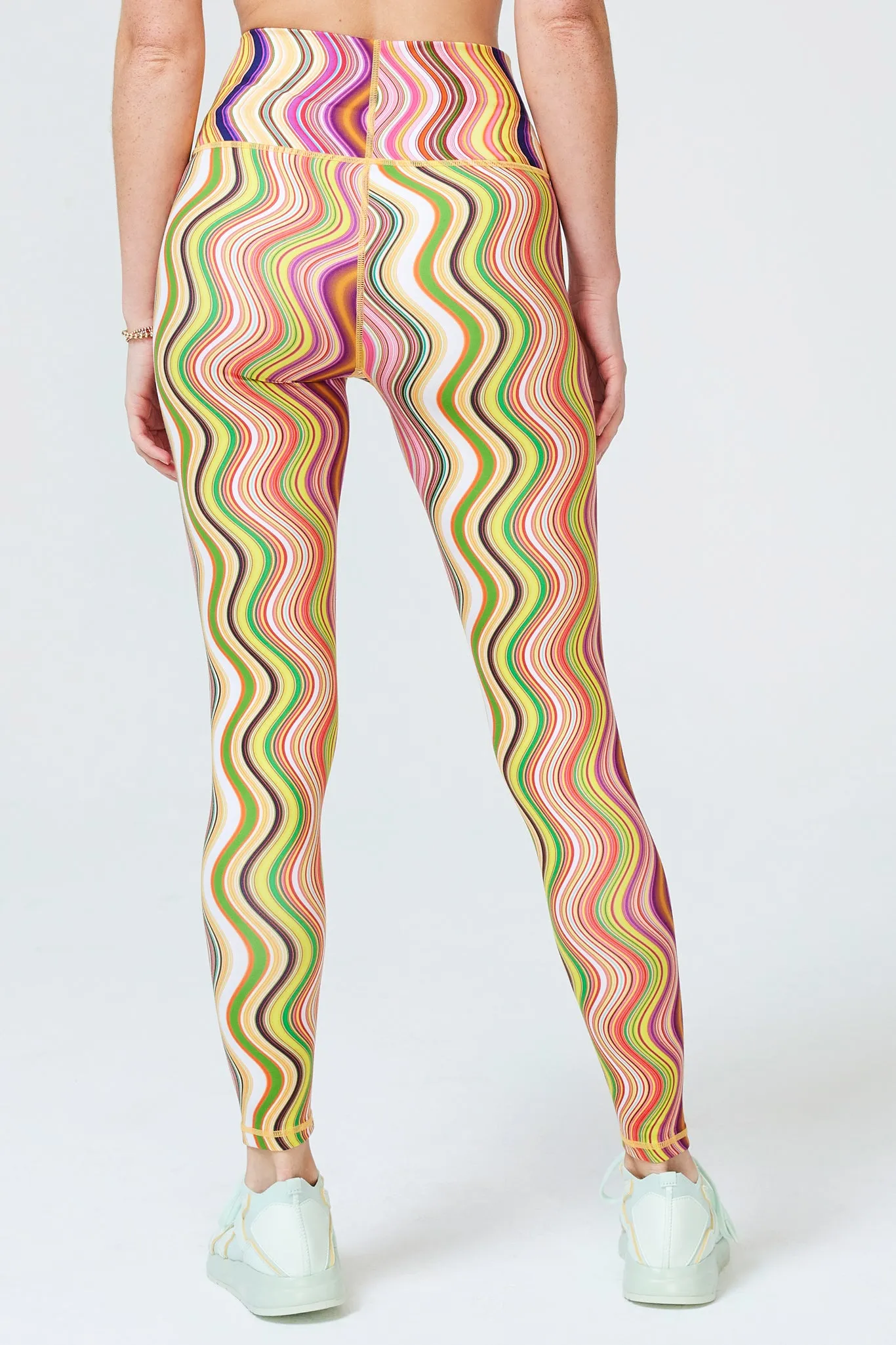 TLC Printed Leggings in Swirl Stripe