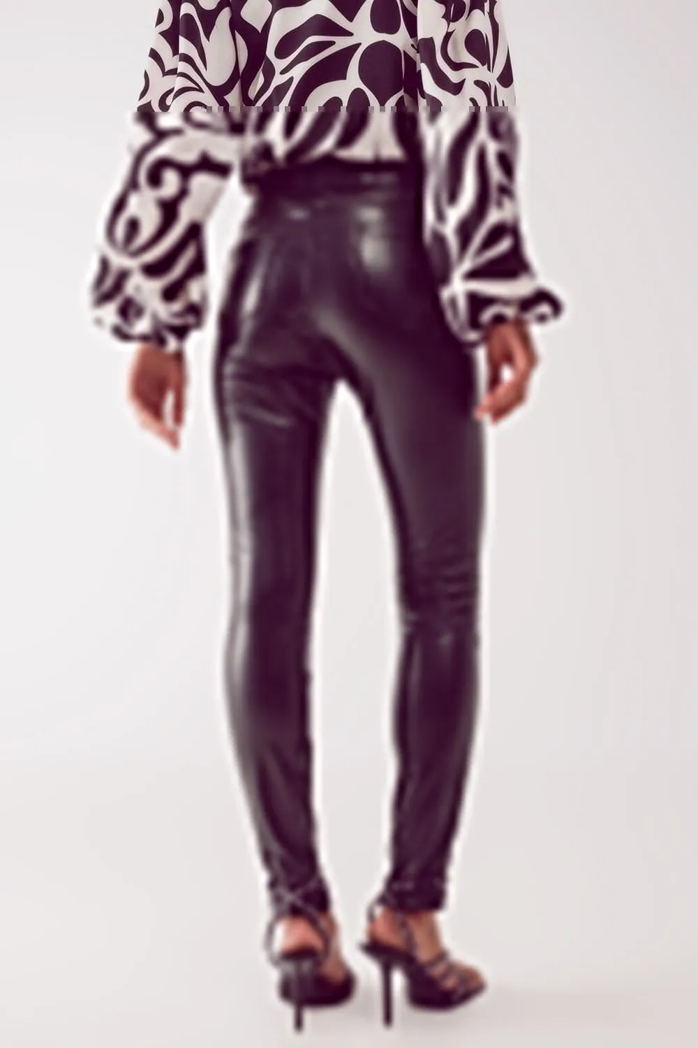 Whisky A-Go-Go Leather Stretch Leggings in Solid Black | Q2