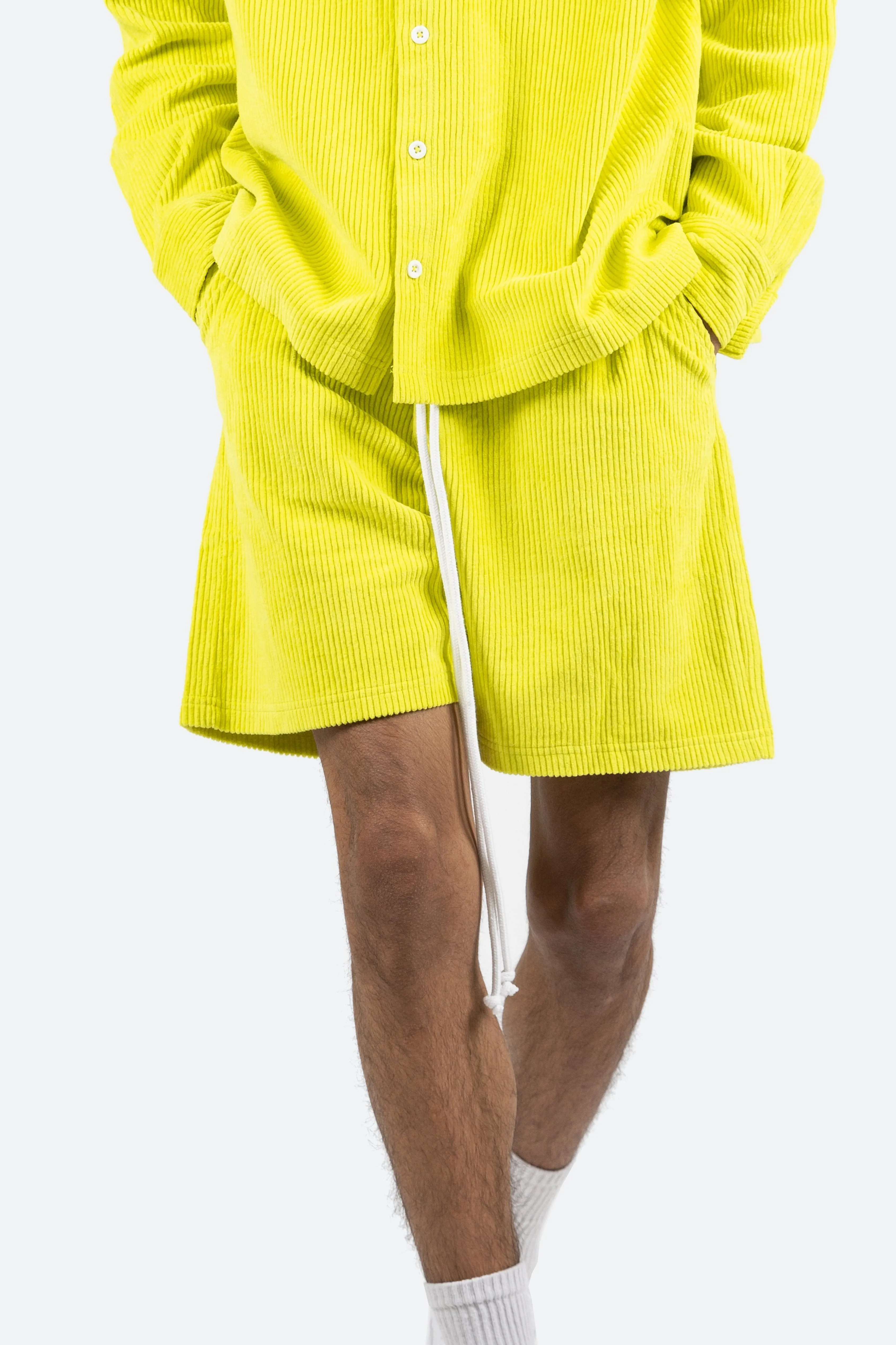 Wide Corduroy Shorts - Volt