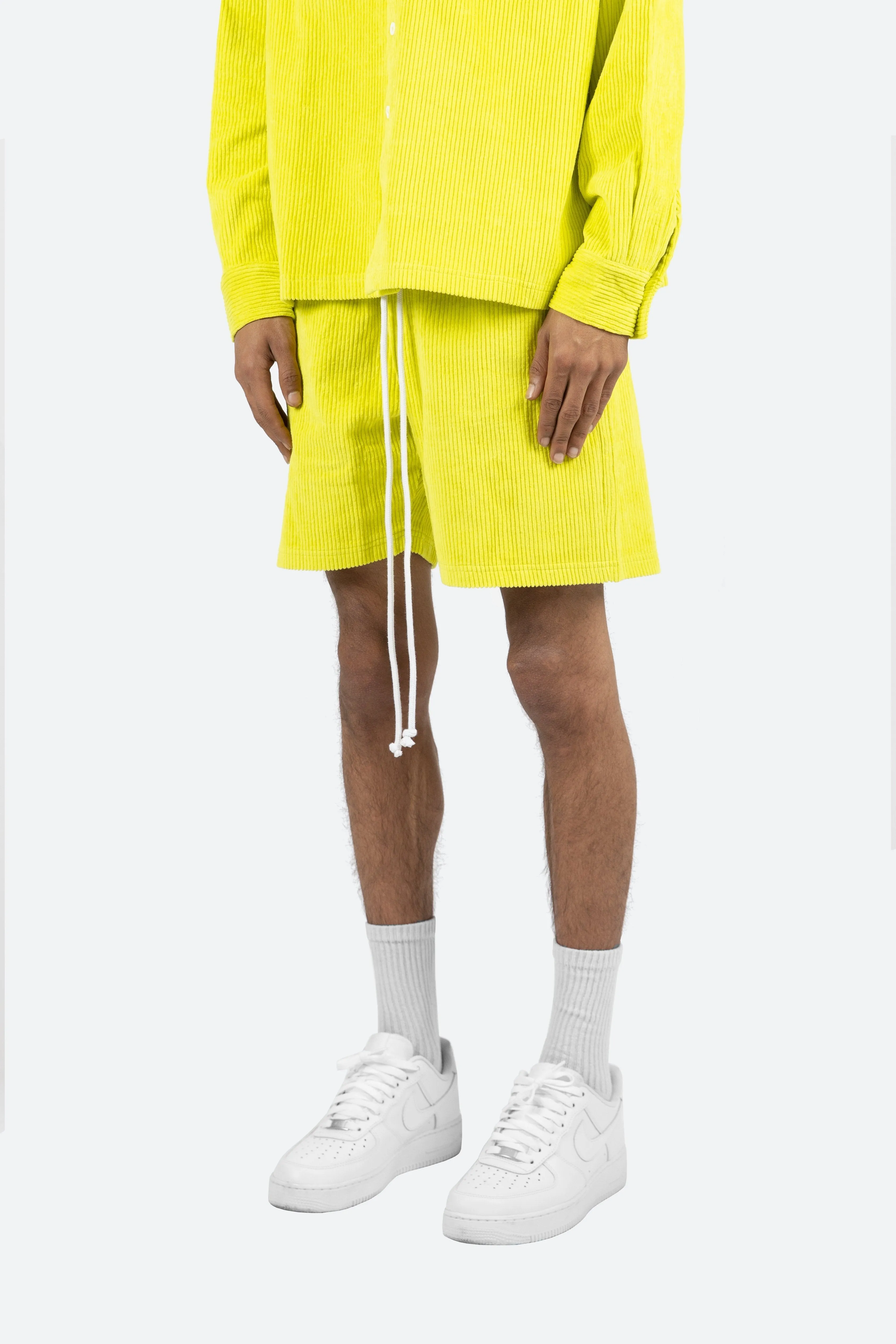 Wide Corduroy Shorts - Volt