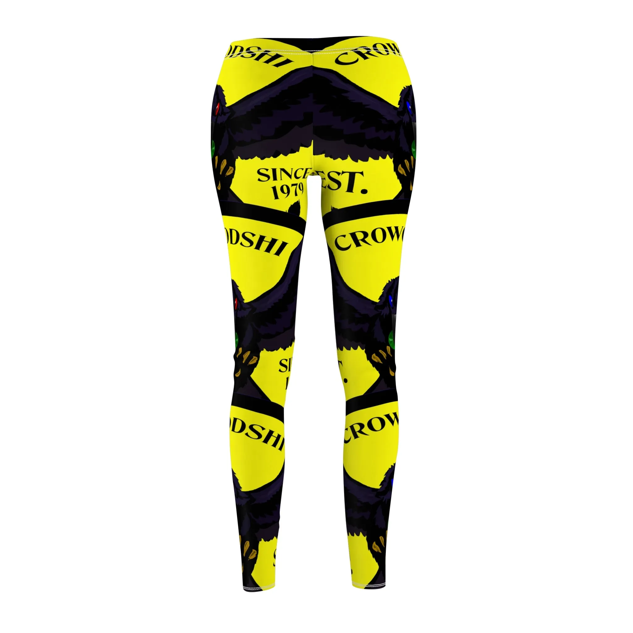 Women's Crowgodshi First Generation #2 Limited Edition Leggings, YELLOW LOGO