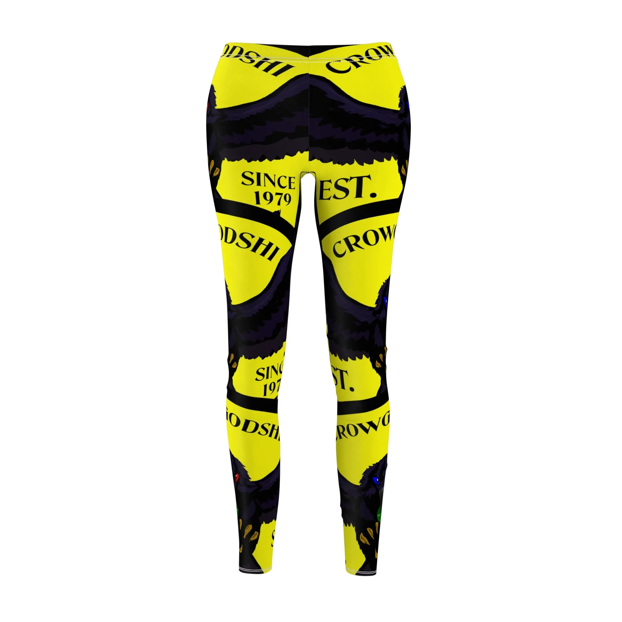 Women's Crowgodshi First Generation #2 Limited Edition Leggings, YELLOW LOGO