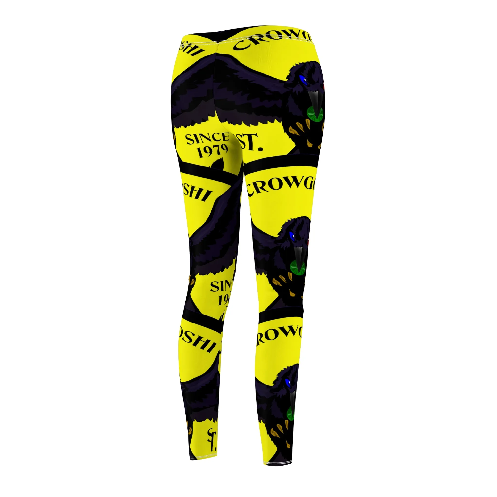 Women's Crowgodshi First Generation #2 Limited Edition Leggings, YELLOW LOGO