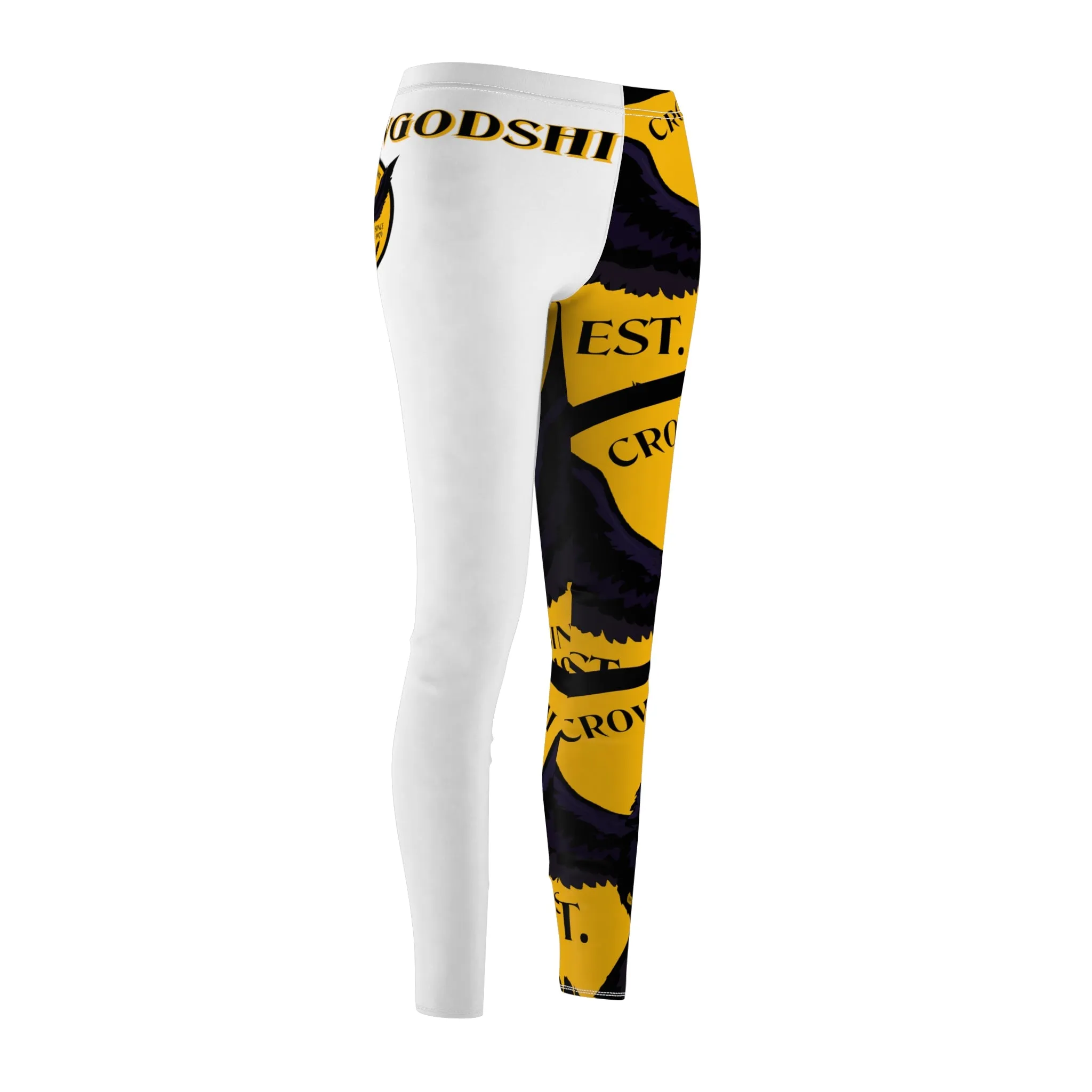 Women's Crowgodshi First Generation Limited Edition Leggings, GOLD LOGO